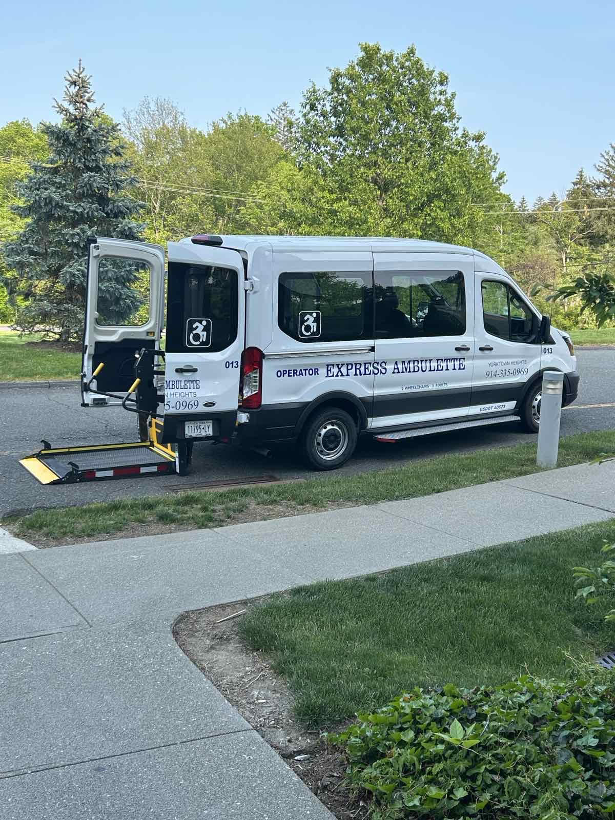 Express Ambulette branded vehicle